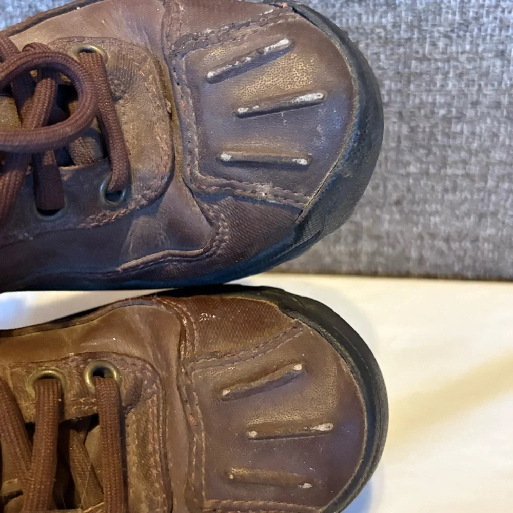 Vtg Nike ACG Leather Boots Kids 010507 UF Sz 11.5 C High Top Brown‎ Lace Up